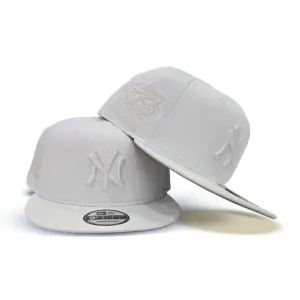 White New York Yankees Gray Bottom 75th Anniversary Side Patch New Era 9Fifty Snapback