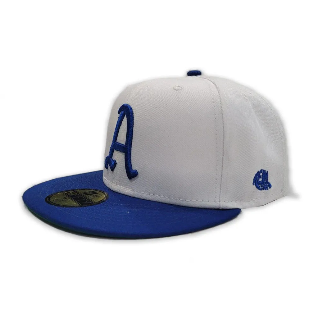 White Philadelphia Athletics Royal Visor Green Bottom 1929 World Series Side Patch "59FIFTY DAY" New Era 59Fifty Fitted