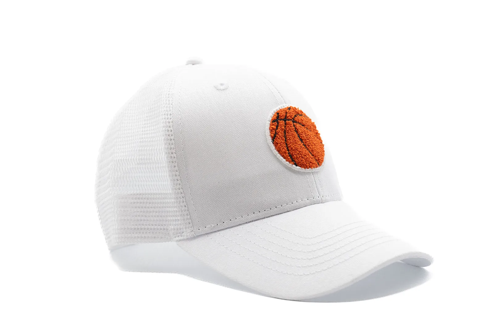 White Snapback Hat   Terry Basketball