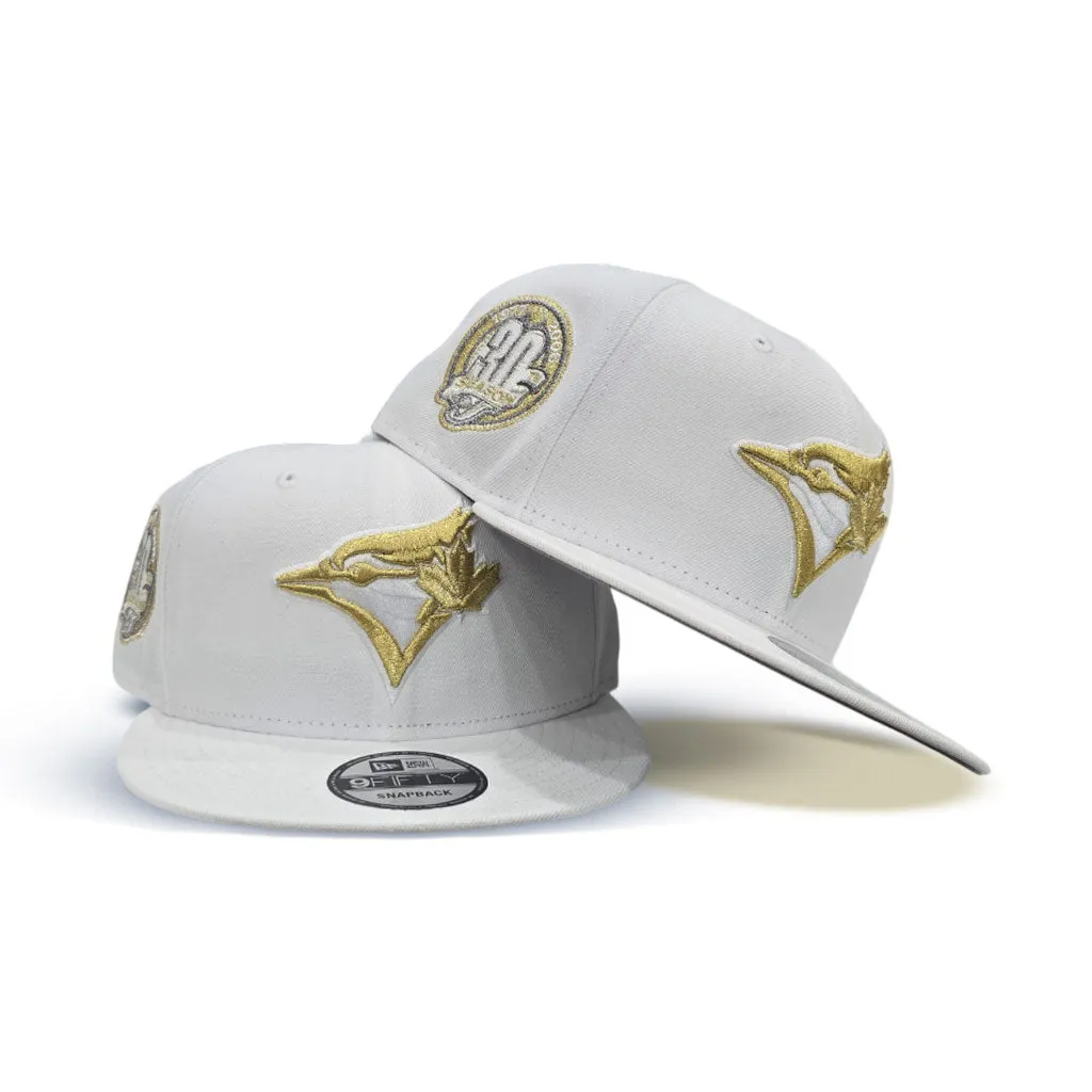 White Toronto Blue Jays Gray Bottom 30th Season Side Patch New Era 9fifty Snapback