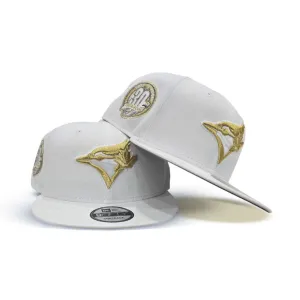 White Toronto Blue Jays Gray Bottom 30th Season Side Patch New Era 9fifty Snapback