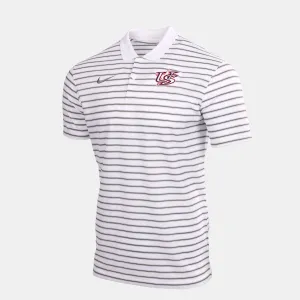 White Victory Stripe Polo