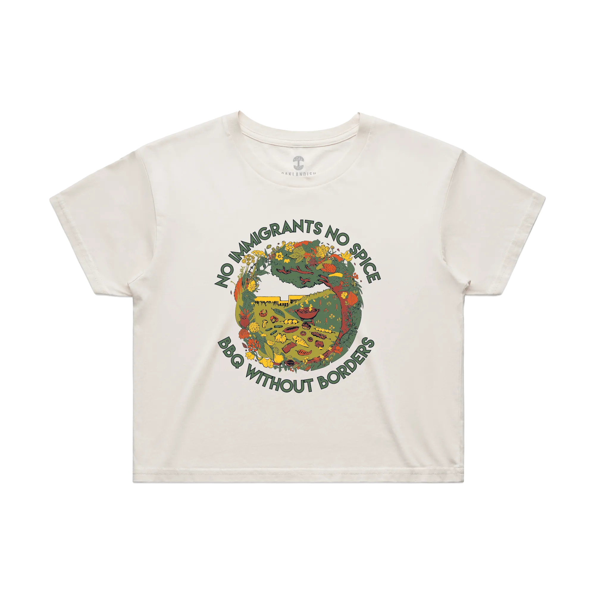 Women's NINS Spice Bloom Crop Tee