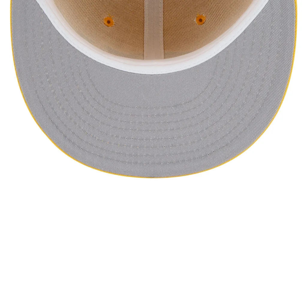 Yellow Los Angeles Lakers Gray Bottom New Era X Just Don New Era 59FIFTY Fitted